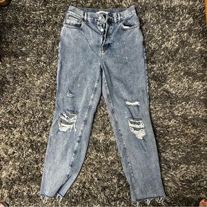 PacSun high rise straight distressed jeans size 26